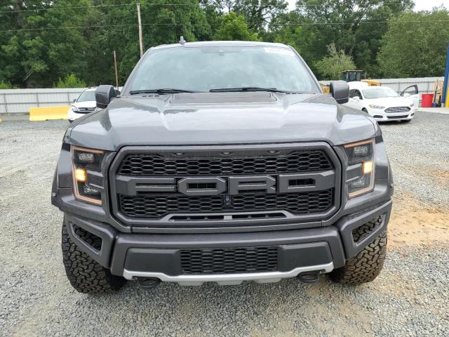 1FTFW1RG1KFA78043 - 2019 FORD F150 RAPTOR GRAY photo 5