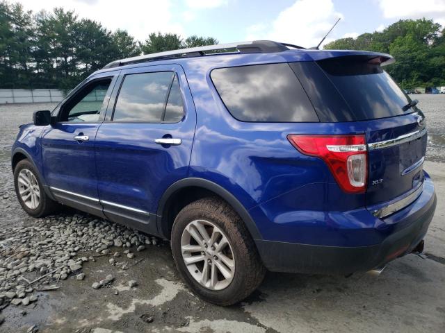 1FM5K8D82DGA09760 - 2013 FORD EXPLORER XLT BLUE photo 2