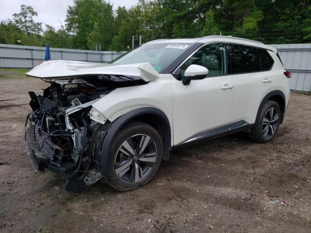 5N1AT3CB7MC785773 - 2021 NISSAN ROGUE SL WHITE photo 1