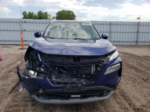 5N1AT3CB0MC717749 - 2021 NISSAN ROGUE SL BLUE photo 5