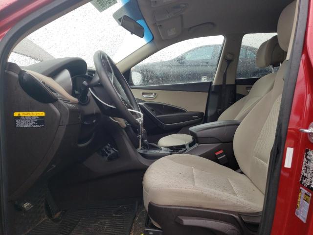 5XYZTDLB7HG492843 - 2017 HYUNDAI SANTA FE S წითელი ფოტო 7