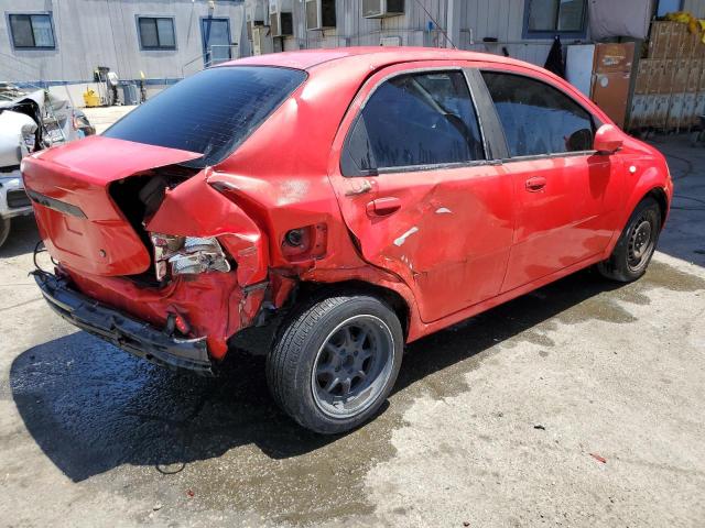 KL1TD56636B682497 - 2006 CHEVROLET AVEO BASE Qırmızı foto 3