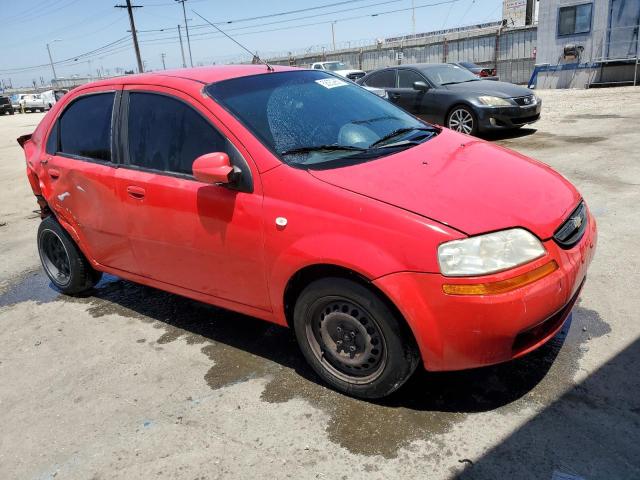 KL1TD56636B682497 - 2006 CHEVROLET AVEO BASE Qırmızı foto 4