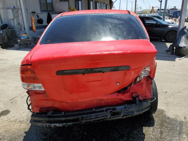 KL1TD56636B682497 - 2006 CHEVROLET AVEO BASE Qırmızı foto 6