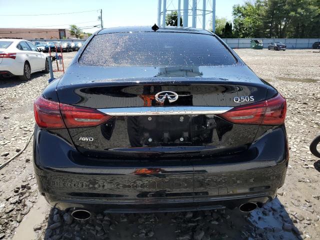 JN1EV7AR6KM550931 - 2019 INFINITI Q50 LUXE BLACK photo 6