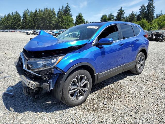 7FARW2H85LE008939 - 2020 HONDA CR-V EXL BLUE photo 1