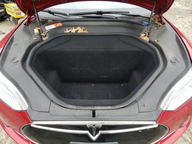 5YJSA1E27FF108843 - 2015 TESLA MODEL S Червоний фото 11