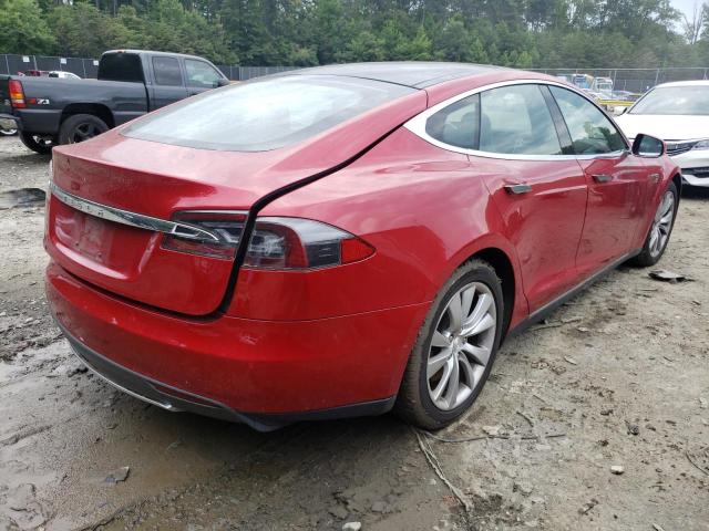 5YJSA1E27FF108843 - 2015 TESLA MODEL S Червоний фото 3
