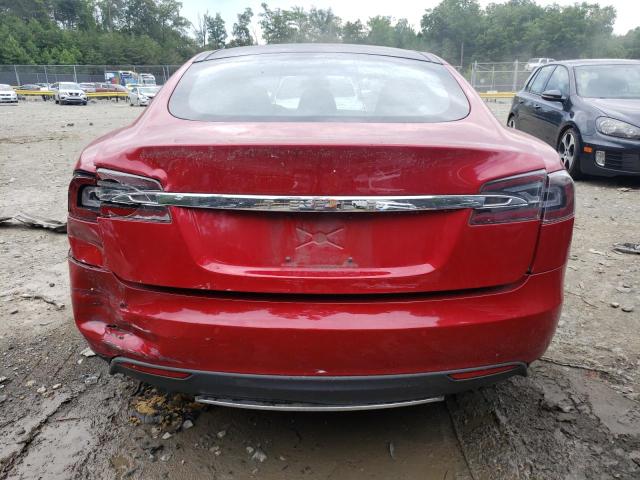 5YJSA1E27FF108843 - 2015 TESLA MODEL S Червоний фото 6