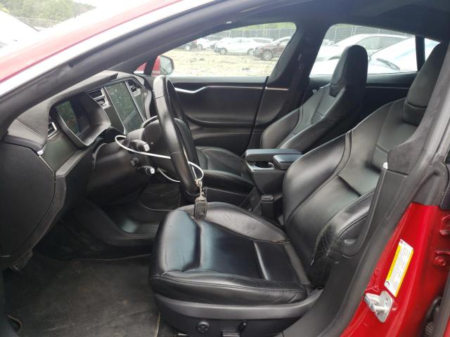5YJSA1E27FF108843 - 2015 TESLA MODEL S Червоний фото 7