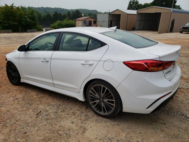 KMHD04LB9JU521617 - 2018 HYUNDAI ELANTRA SPORT WHITE photo 2