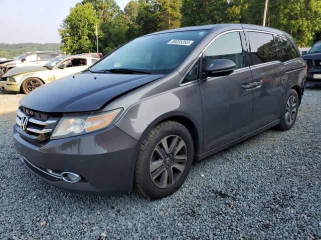 5FNRL5H99FB112868 - 2015 HONDA ODYSSEY TOURING GRAY photo 1