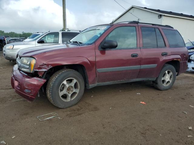 1GNDT13S352274209 - 2005 CHEVROLET TRAILBLAZE LS MAROON photo 1