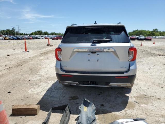 1FMSK8DH9NGA06925 - 2022 FORD EXPLORER XLT SILVER photo 6