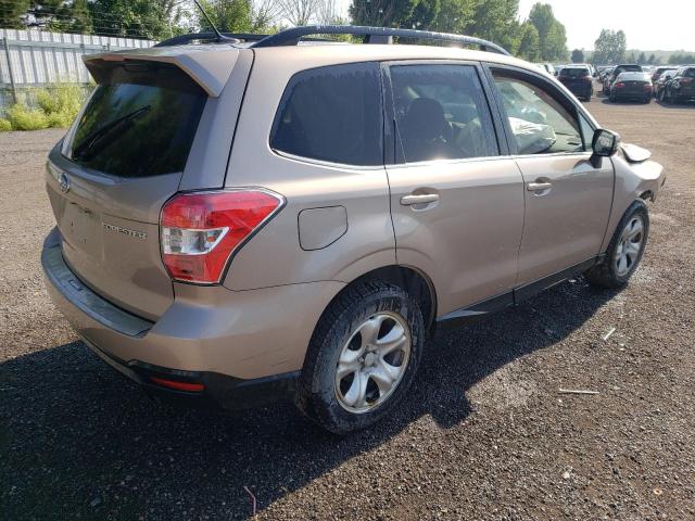 JF2SJCTC9FH835250 - 2015 SUBARU FORESTER 2.5I TOURING BEIGE photo 3