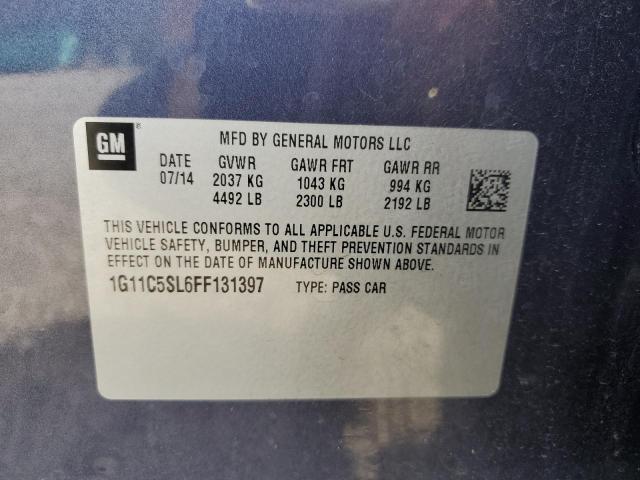 1G11C5SL6FF131397 - 2015 CHEVROLET MALIBU 1LT 勃艮第红 照片 12