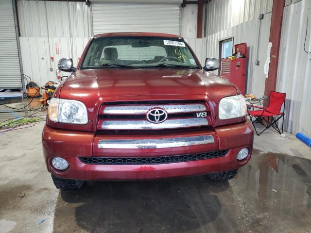 5TBBT44185S464855 - 2005 TOYOTA TUNDRA ACCESS CAB SR5 BURGUNDY photo 5