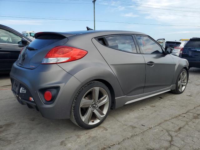 KMHTC6AE8DU157478 - 2013 HYUNDAI VELOSTER TURBO GRAY photo 3