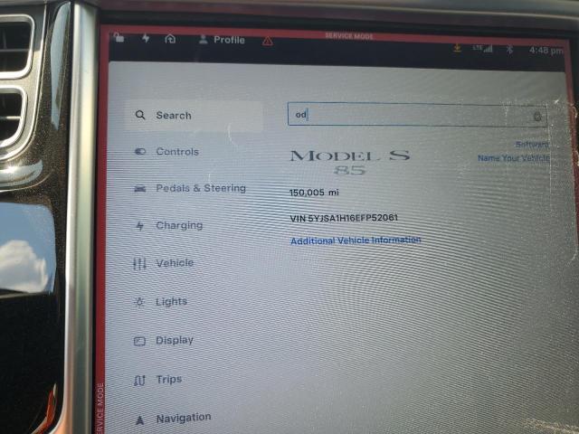 5YJSA1H16EFP52061 - 2014 TESLA MODEL S Ağ foto 9