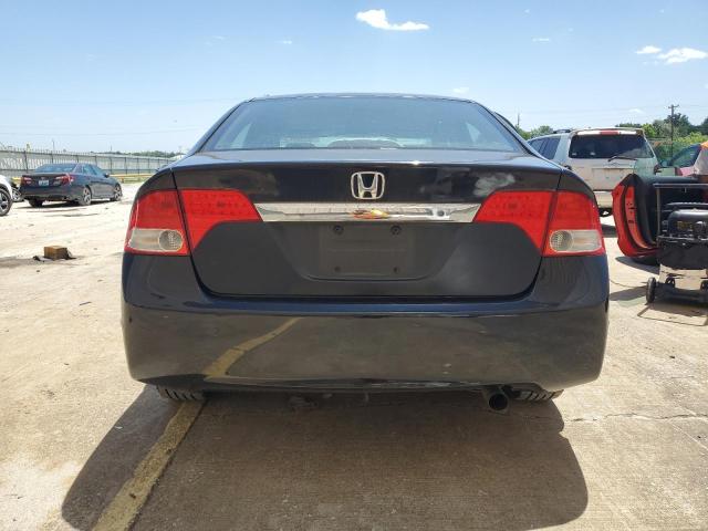 2HGFA16529H521845 - 2009 HONDA CIVIC LX BLACK photo 6