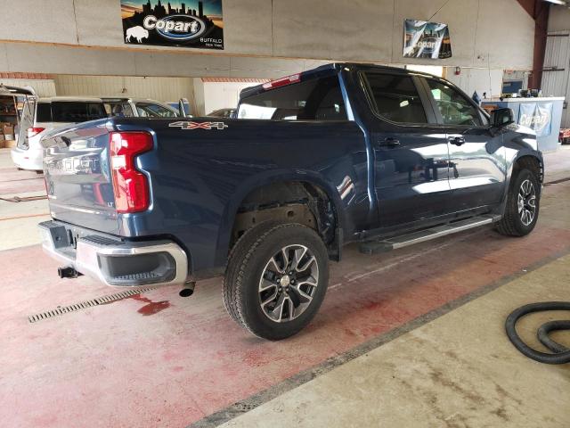 3GCPYJEK9NG189077 - 2022 CHEVROLET SILVERADO K1500 LT-L BLUE photo 3