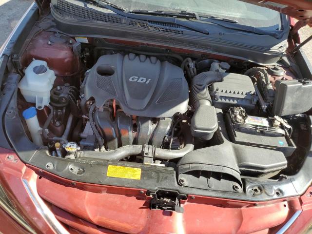 5NPEB4AC0DH606133 - 2013 HYUNDAI SONATA GLS RED photo 11