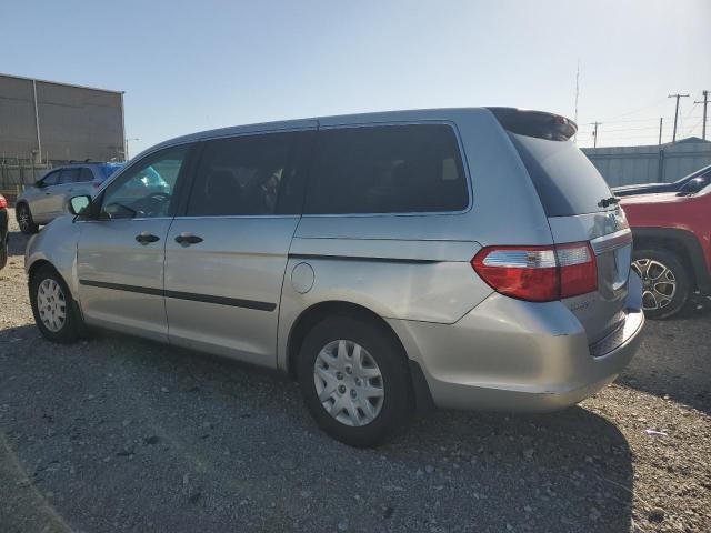 5FNRL38277B041839 - 2007 HONDA ODYSSEY LX SILVER photo 2