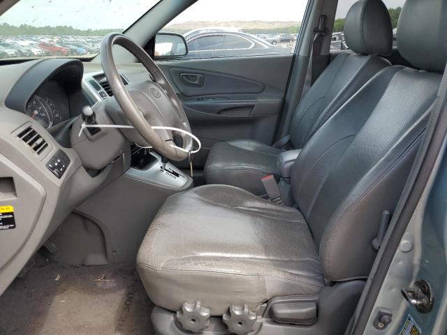 KM8JN72D46U415480 - 2006 HYUNDAI TUCSON GLS TURQUOISE photo 7