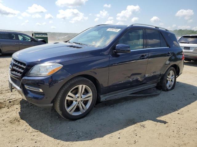 4JGDA5HB0EA345477 - 2014 MERCEDES-BENZ ML 350 4MATIC BLUE photo 1
