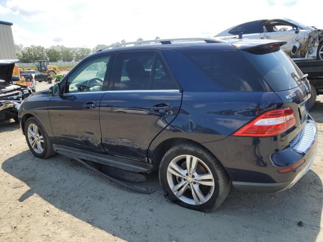 4JGDA5HB0EA345477 - 2014 MERCEDES-BENZ ML 350 4MATIC BLUE photo 2