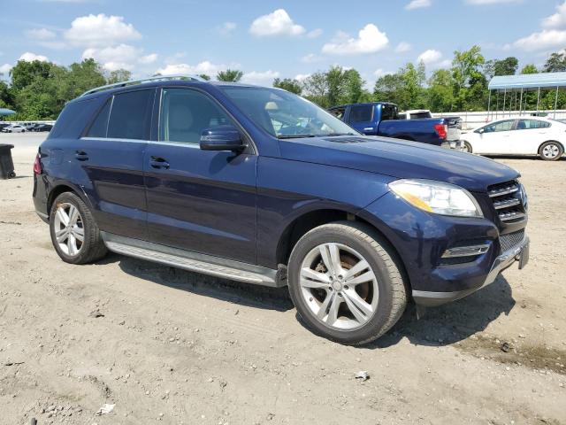 4JGDA5HB0EA345477 - 2014 MERCEDES-BENZ ML 350 4MATIC BLUE photo 4