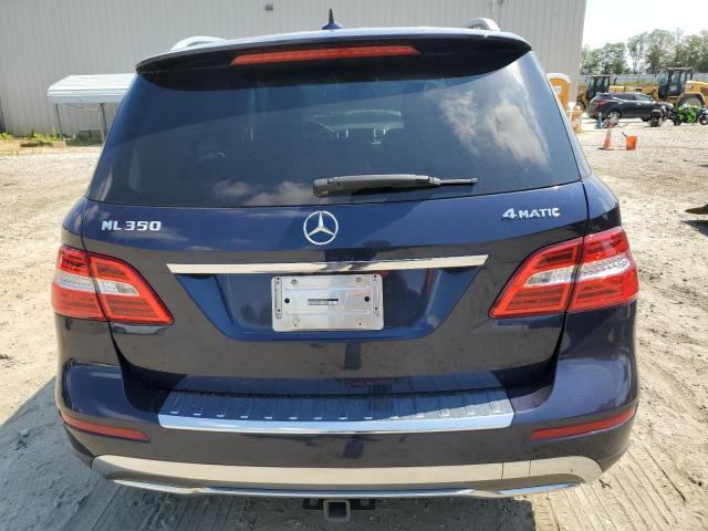 4JGDA5HB0EA345477 - 2014 MERCEDES-BENZ ML 350 4MATIC BLUE photo 6