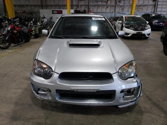 JF1GD29644G509470 - 2004 SUBARU IMPREZA WRX SILVER photo 5