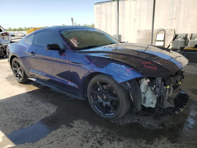 1FA6P8TH4J5135885 - 2018 FORD MUSTANG BLUE photo 4