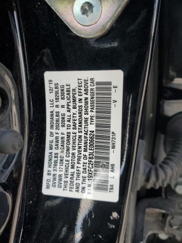 19XFC2F83LE006624 - 2020 HONDA CIVIC SPORT 黑色 照片 12