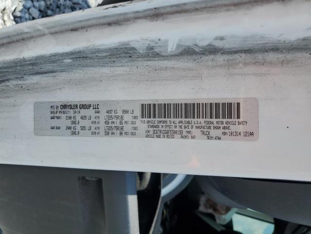 3C6TRVDG6FE500193 - 2015 RAM PROMASTER 2500 HIGH 白色 照片 13