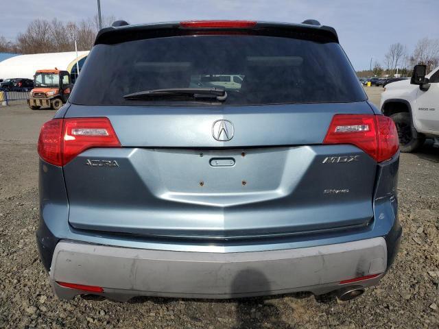 2HNYD28267H550649 - 2007 ACURA MDX BLUE photo 6