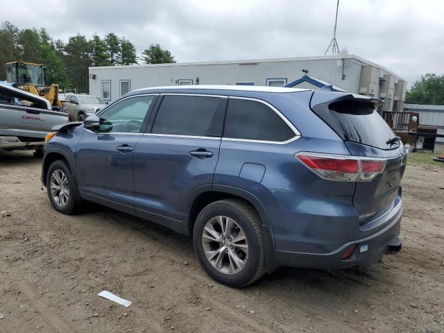 5TDJKRFH3ES037399 - 2014 TOYOTA HIGHLANDER XLE 蓝色 照片 2