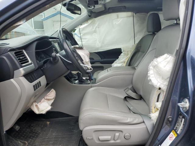 5TDJKRFH3ES037399 - 2014 TOYOTA HIGHLANDER XLE 蓝色 照片 7