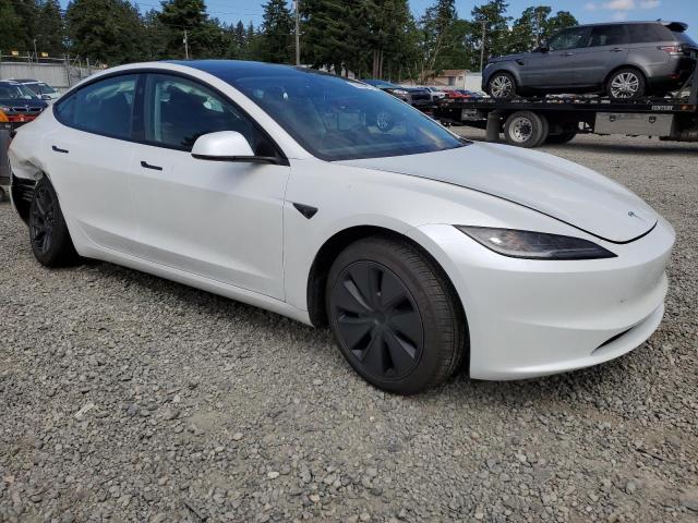 5YJ3E1EA8RF873029 - 2024 TESLA MODEL 3 Белый фото 4