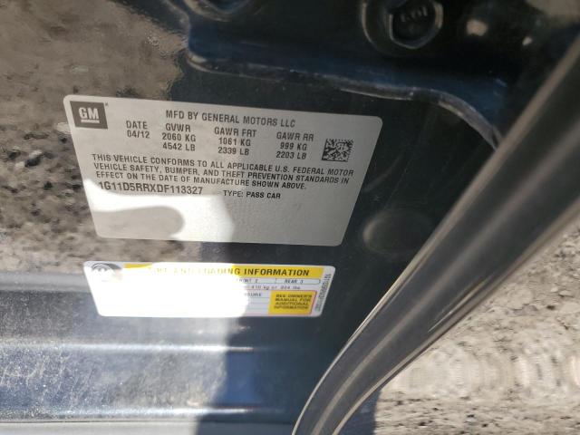 1G11D5RRXDF113327 - 2013 CHEVROLET MALIBU 1LT 黑色 照片 12