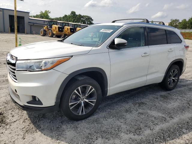 5TDKKRFH6GS161657 - 2016 TOYOTA HIGHLANDER XLE WHITE photo 1