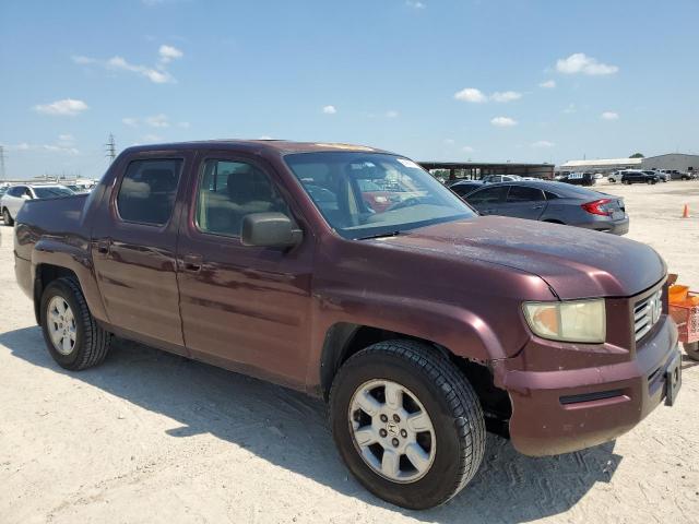 2HJYK16577H543076 - 2007 HONDA RIDGELINE RTL BURGUNDY photo 4