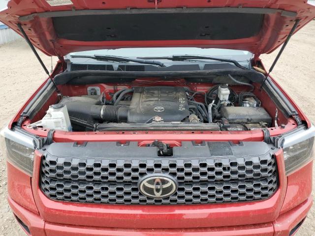 5TFUY5F15KX851146 - 2019 TOYOTA TUNDRA DOUBLE CAB SR/SR5 RED photo 11