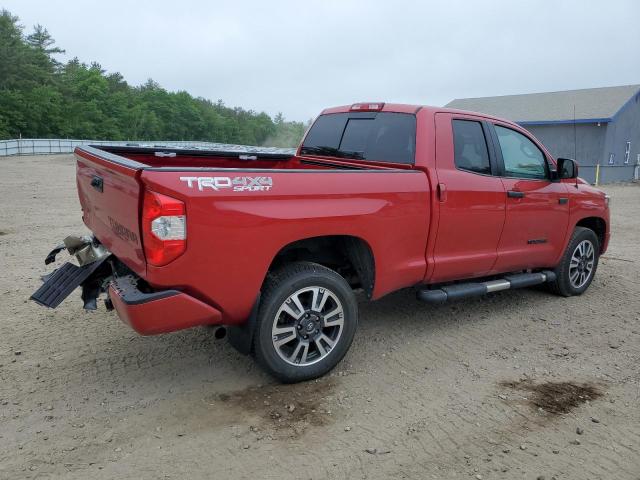 5TFUY5F15KX851146 - 2019 TOYOTA TUNDRA DOUBLE CAB SR/SR5 RED photo 3