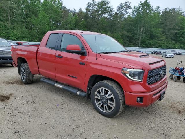 5TFUY5F15KX851146 - 2019 TOYOTA TUNDRA DOUBLE CAB SR/SR5 RED photo 4