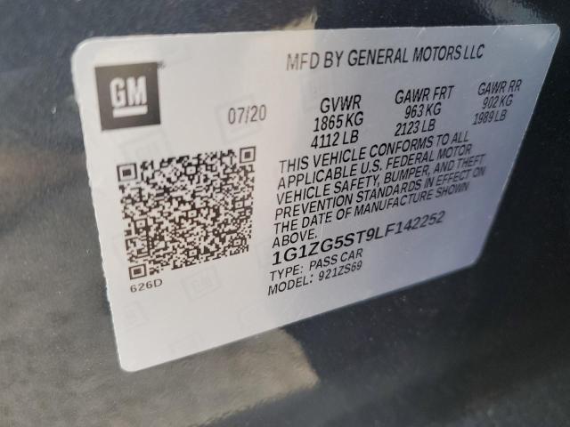 1G1ZG5ST9LF142252 - 2020 CHEVROLET MALIBU RS 蓝色 照片 13