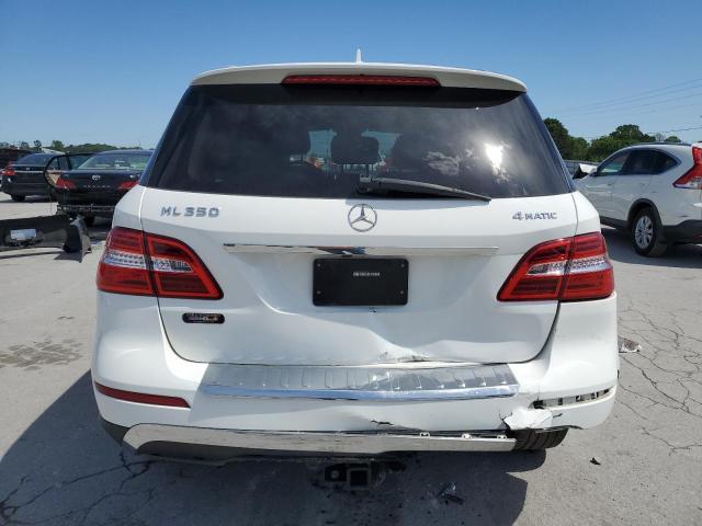4JGDA5HB3FA608708 - 2015 MERCEDES-BENZ ML 350 4MATIC WHITE photo 6