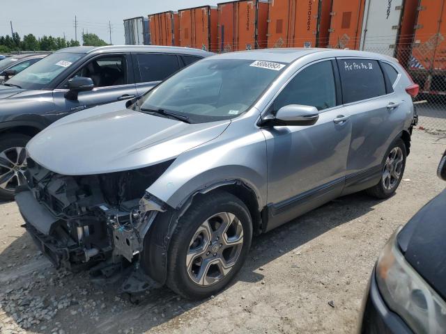 7FARW1H80JE018494 - 2018 HONDA CR-V EXL SILVER photo 1