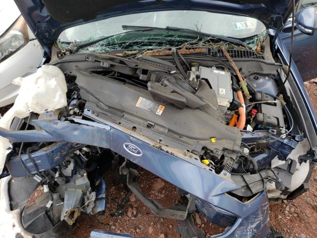 3FA6P0RU0JR242175 - 2018 FORD FUSION TITANIUM/PLATINUM HEV BLUE photo 11